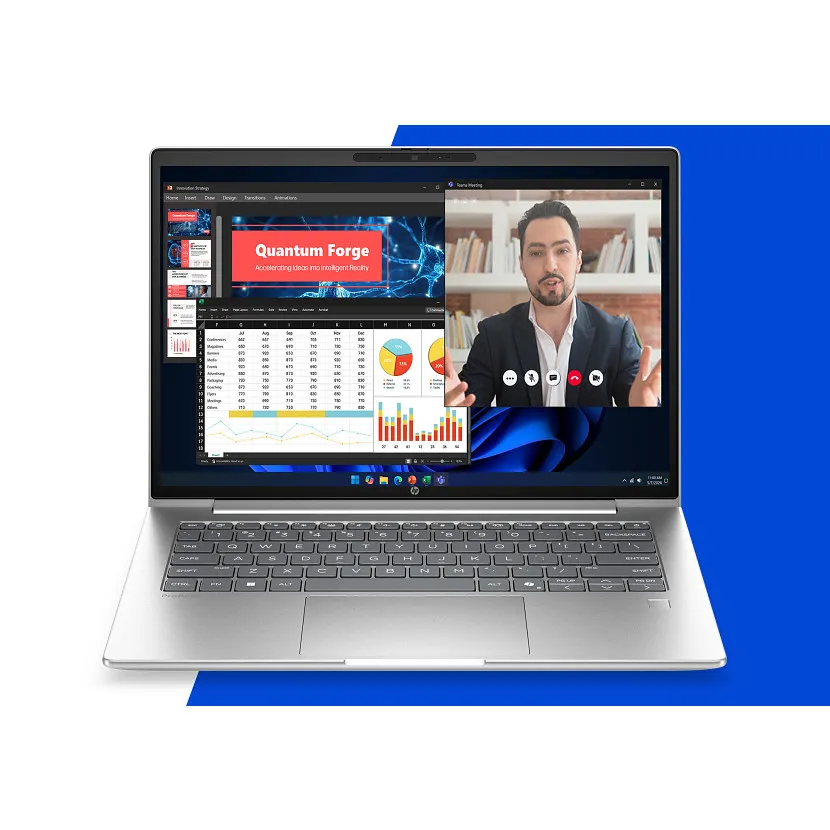 HP ProBook 4 G2i 14.0" Ultra 5 322, 16GB, 512GB, Win 11 Pro - Notebook, Silver