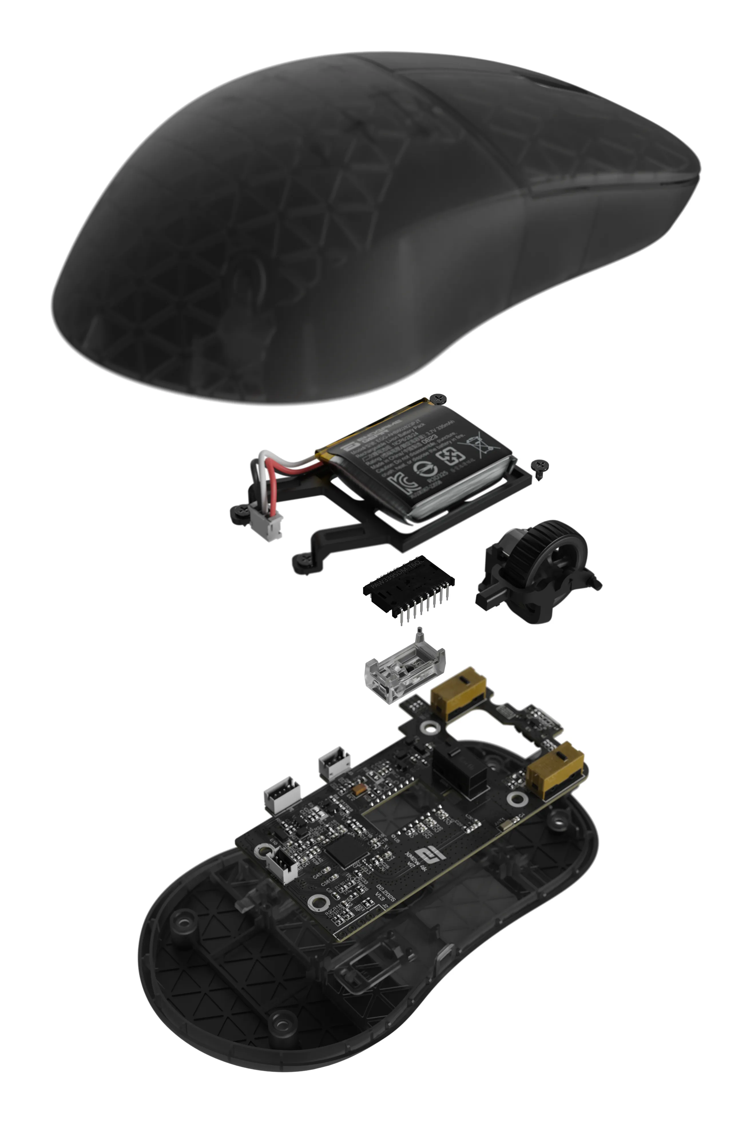 Endgame Gear XM2w 4k v2 tr&aring;dl&ouml;s gamingmus, dark frost