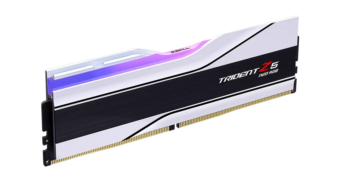 G.Skill DDR5 - 32GB - 6400 - CL - 32 (2x 16 GB) dual kit, RAM (white, F5-6400J3239G16GX2-TZ5NRW, Trident Z5 NEO RGB, AMD EXPO)