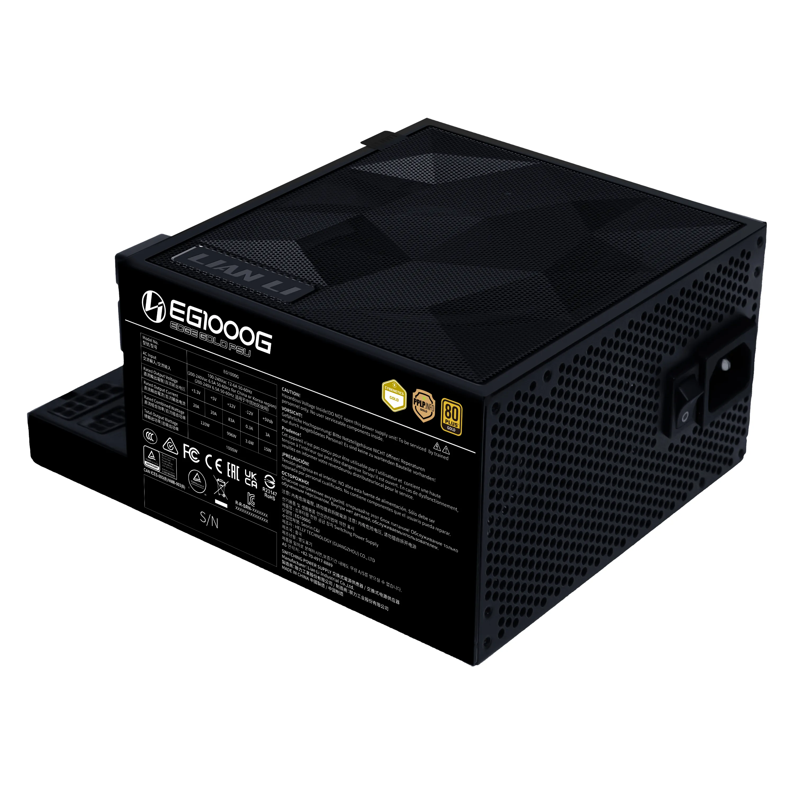 Lian Li EDGE Gold 1000W - PSU, 80 Plus Gold