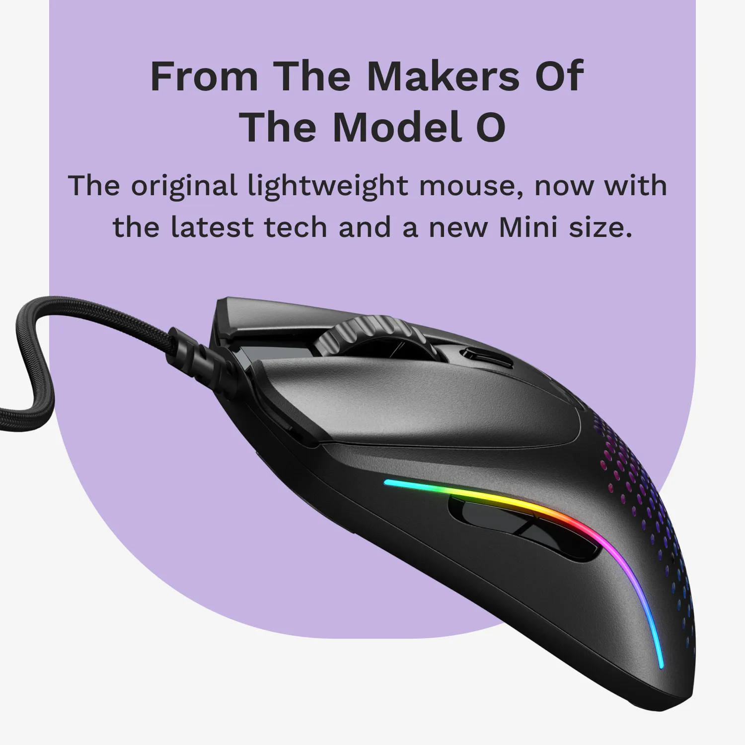 Glorious Model O 2 Mini Wireless Gaming Mouse, Matte Black