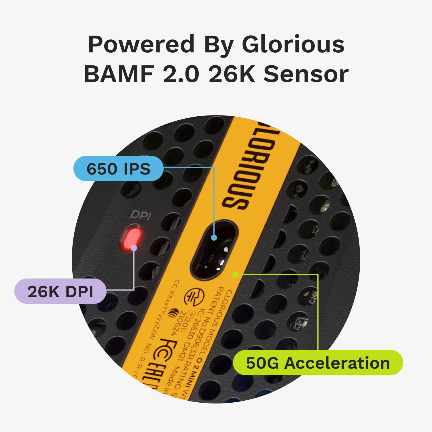 Glorious Model O 2 Mini Wireless Gaming Mouse, Matte Black