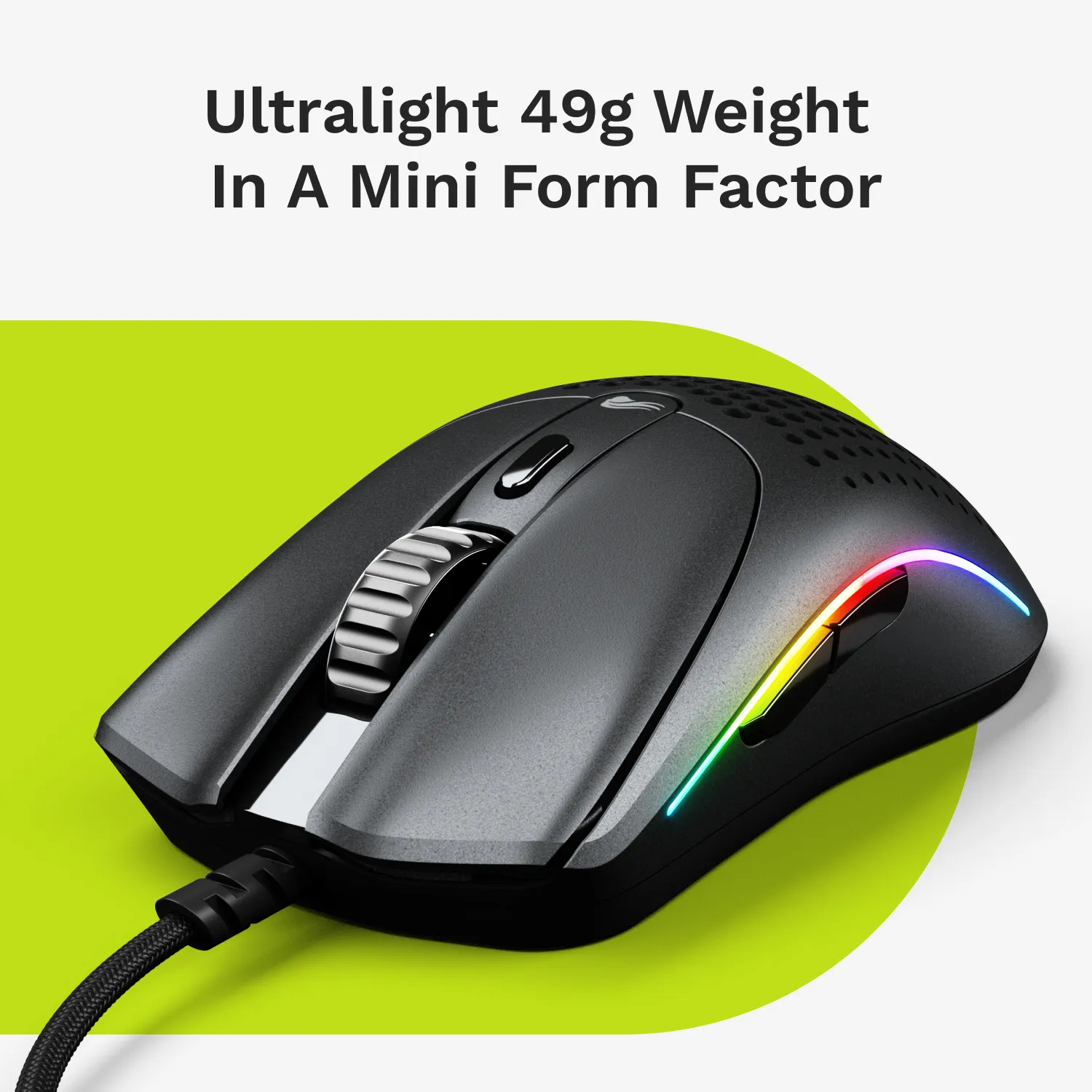 Glorious Model O 2 Mini Wireless Gaming Mouse, Matte Black