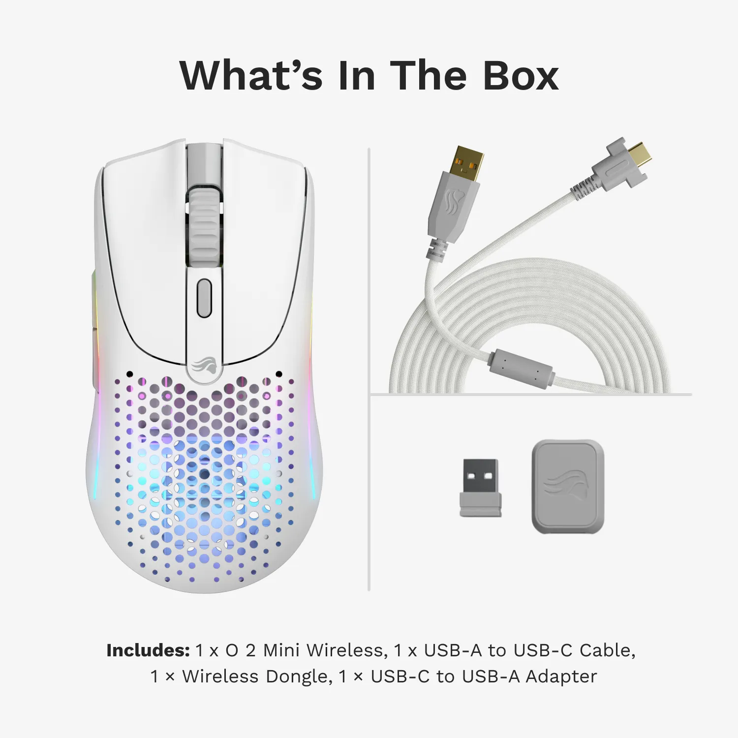 Glorious Model O 2 Mini Wireless - Matte White