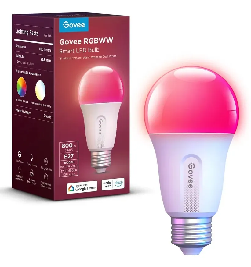 Govee WIFI &amp; Bluetooth - smart bulb, E27, 800lm