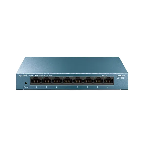 TP-Link LiteWave 8-Port Gigabit Desktop Switch, 8 Gigabit RJ45 Ports, Desktop