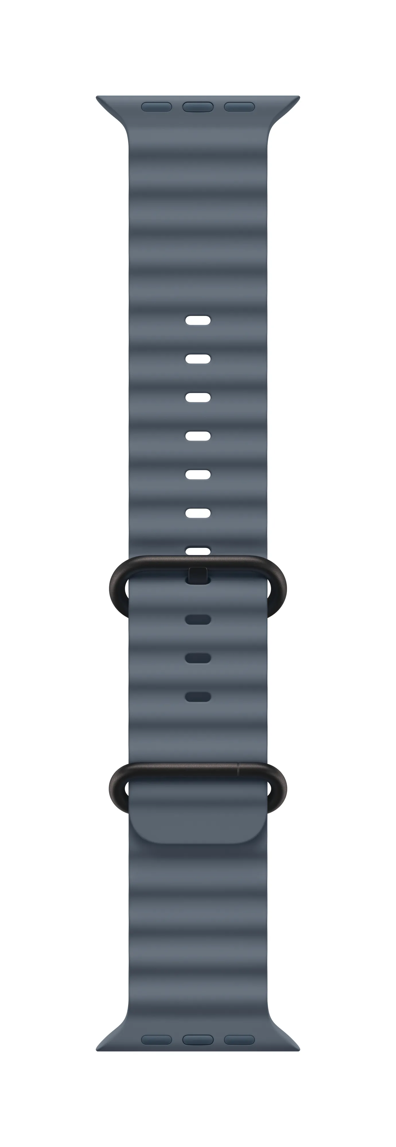 Apple Watch 49 mm havsband, anchor blue, Black Titanium Finish