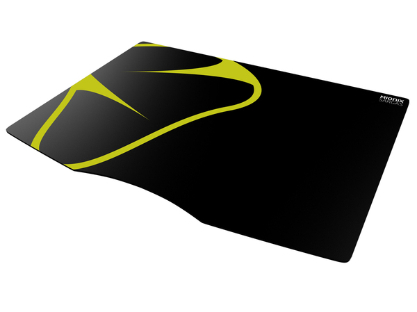 Mionix Sargas Microfiber L - gaming mousepad, 450x320 mm, Black/Yellow