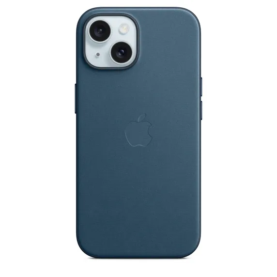 Apple iPhone 15, MagSafe - FineWoven case, Pacific Blue