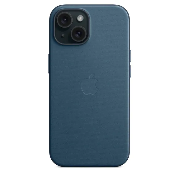 Apple iPhone 15, MagSafe - FineWoven case, Pacific Blue