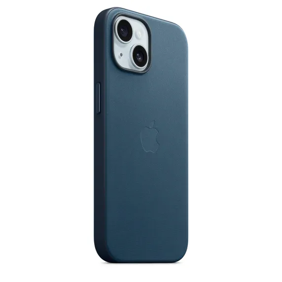 Apple iPhone 15, MagSafe - FineWoven case, Pacific Blue