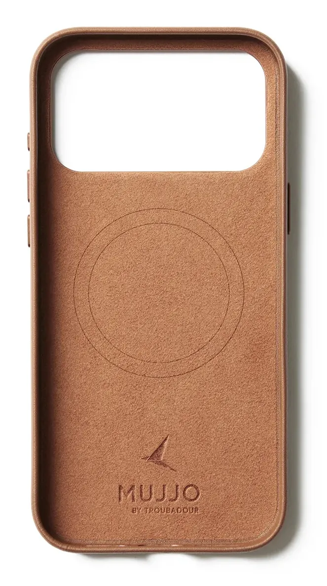Mujjo Velore MagSafe, iPhone 17 Pro Max -suojakuori, Tan