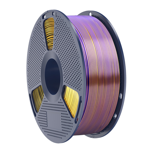 SUNLU PLA+ Silk, 1.75 mm, 1 kg 3D Printer Filament, Black, Gold, Purple