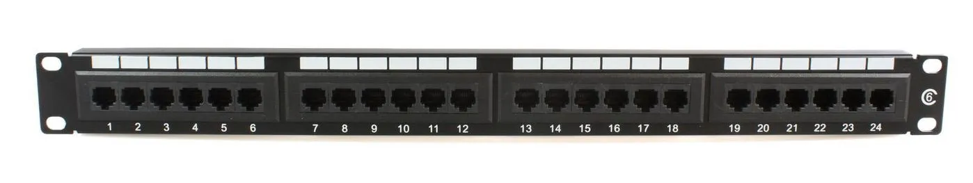 19" UTP. 6 patch panel
