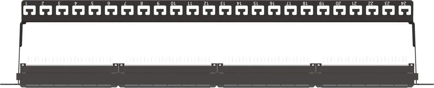 19" UTP. 6 patch panel