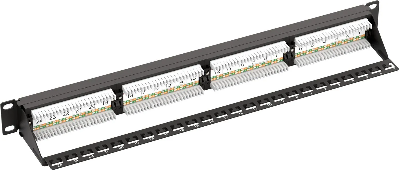 19" UTP. 6 patch panel