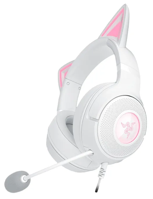 Razer Kraken Kitty V2 -pelikuulokemikrofoni, valkoinen