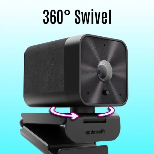 Streamplify CAM G Quad HD 1440p, Autofocus Webcam, Black