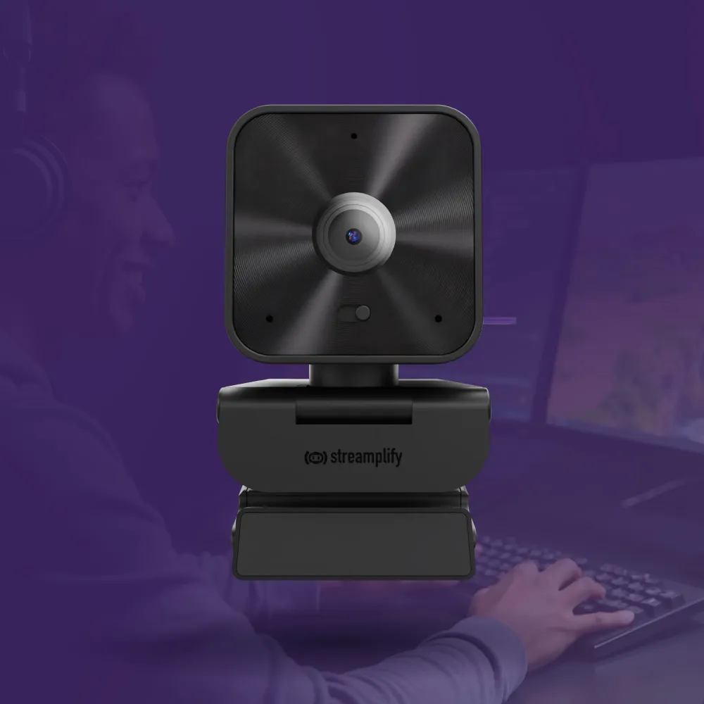 Streamplify CAM G Quad HD 1440p, Autofocus Webcam, Black