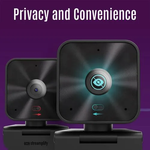 Streamplify CAM G Quad HD 1440p, Autofocus Webcam, Black