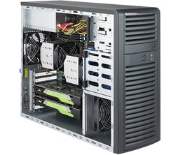 Supermicro SuperWorkstation 7039A-I - MDT - 3U - RAM 0 GB - ei kiintolevy&auml; - AST2500 - GigE - ei KJ - monitori: ei ole