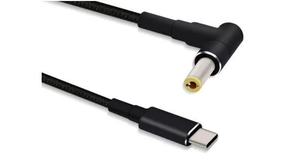 MicroConnect USBC-DC-5A USB-C - DC 5.5 x 2.5 mm - power cable, 1.2 m, Black