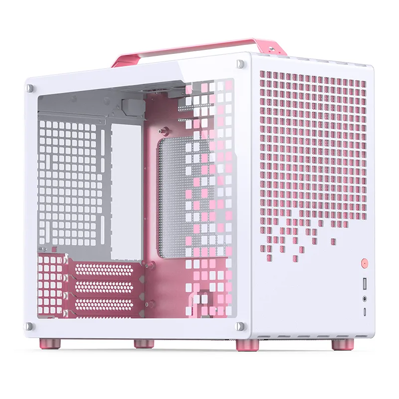 Jonsbo Z20 Micro-ATX - chassi, vit/pink