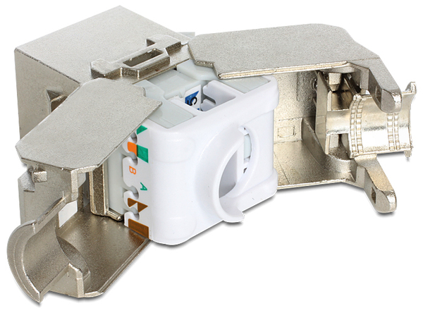 Delock Keystone Module RJ45 jack &gt; LSA Cat.6A STP