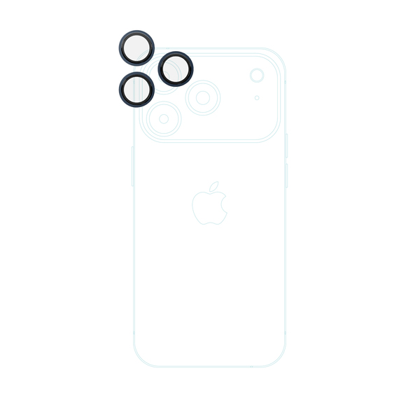 Epico Aluminium Lens Protectors Clear view iPhone 17 Pro/17 Pro Max Scratch and Fingerprint Protection, Blue
