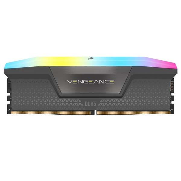 Corsair VENGEANCE RGB 16GB (1 x 16GB) DDR5 6000 MHz, CL36 Memory, Cool Grey (EXPO/XMP)