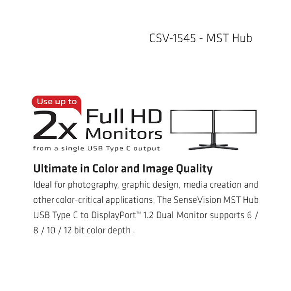 CLUB3D MST HUB 1 x USB TYPE C &gt; 2 x DP
