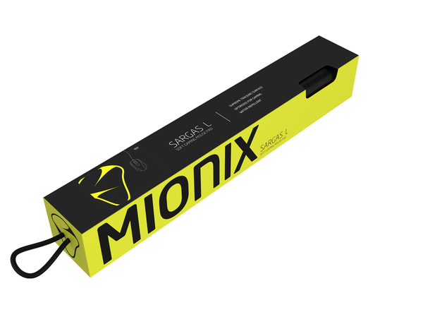 Mionix Sargas Microfiber L - gaming mousepad, 450x320 mm, Black/Yellow