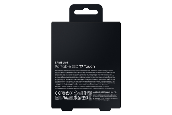 Samsung T7 Touch 2 TB - extern SSD, Silver