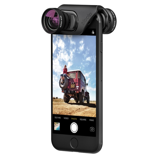 Olloclip Core Lens for iPhone 7/7 Plus: Black Lens/Black Clip