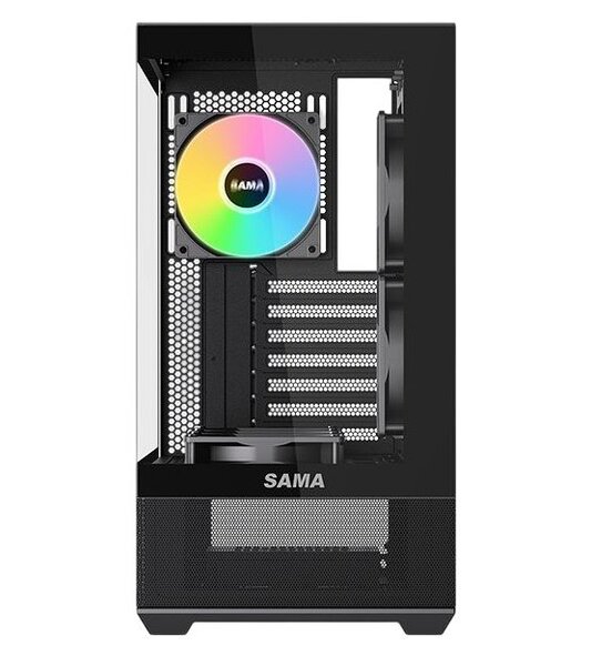 SAMA V40 Midi-Tower Case with window, Black