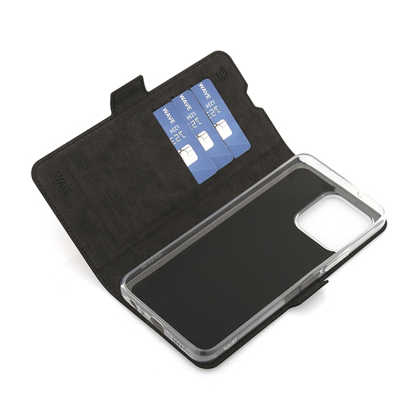 Wave Book Case, Honor X8 5G - case, Black