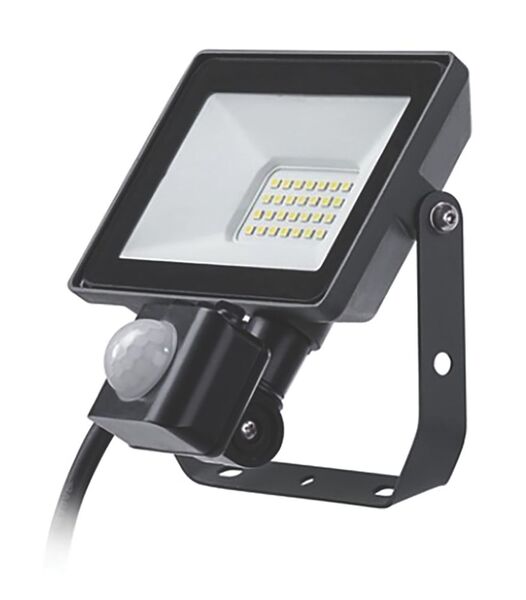 Philips ProjectLine LED Floodlight 20W 1800lm 3000K with Motion Sensor IP65 Black