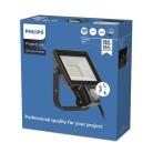 Philips ProjectLine LED Floodlight 20W 1800lm 3000K with Motion Sensor IP65 Black