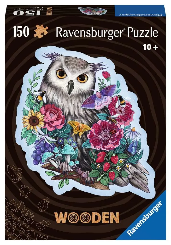 Ravensburger Wooden Puzzle Mysterious Owl (150 pieces)