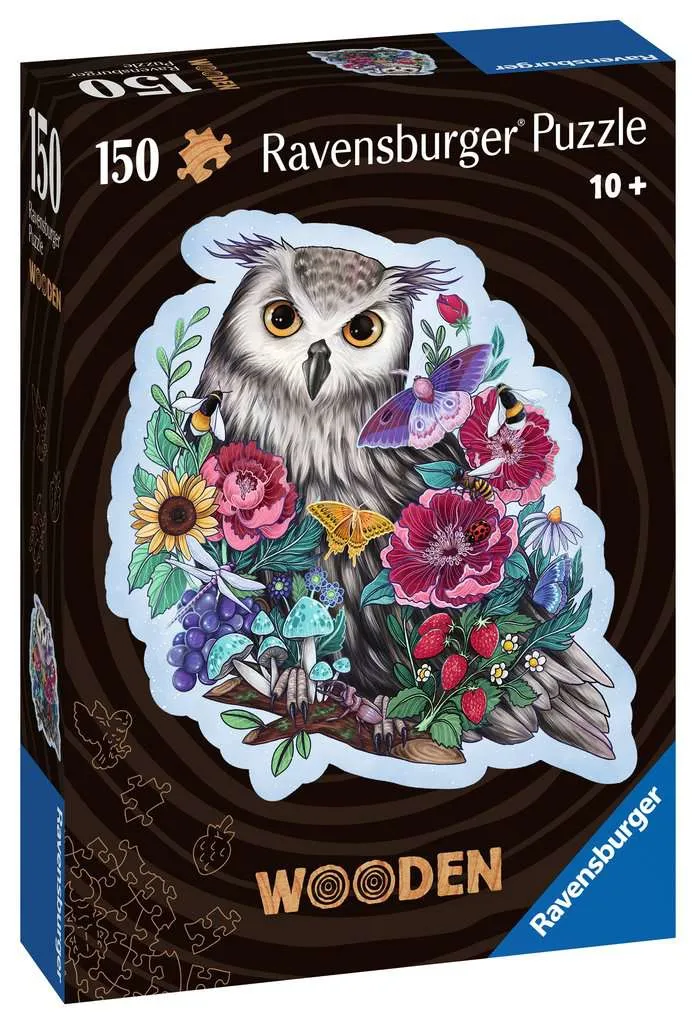 Ravensburger Wooden Puzzle Mysterious Owl (150 pieces)