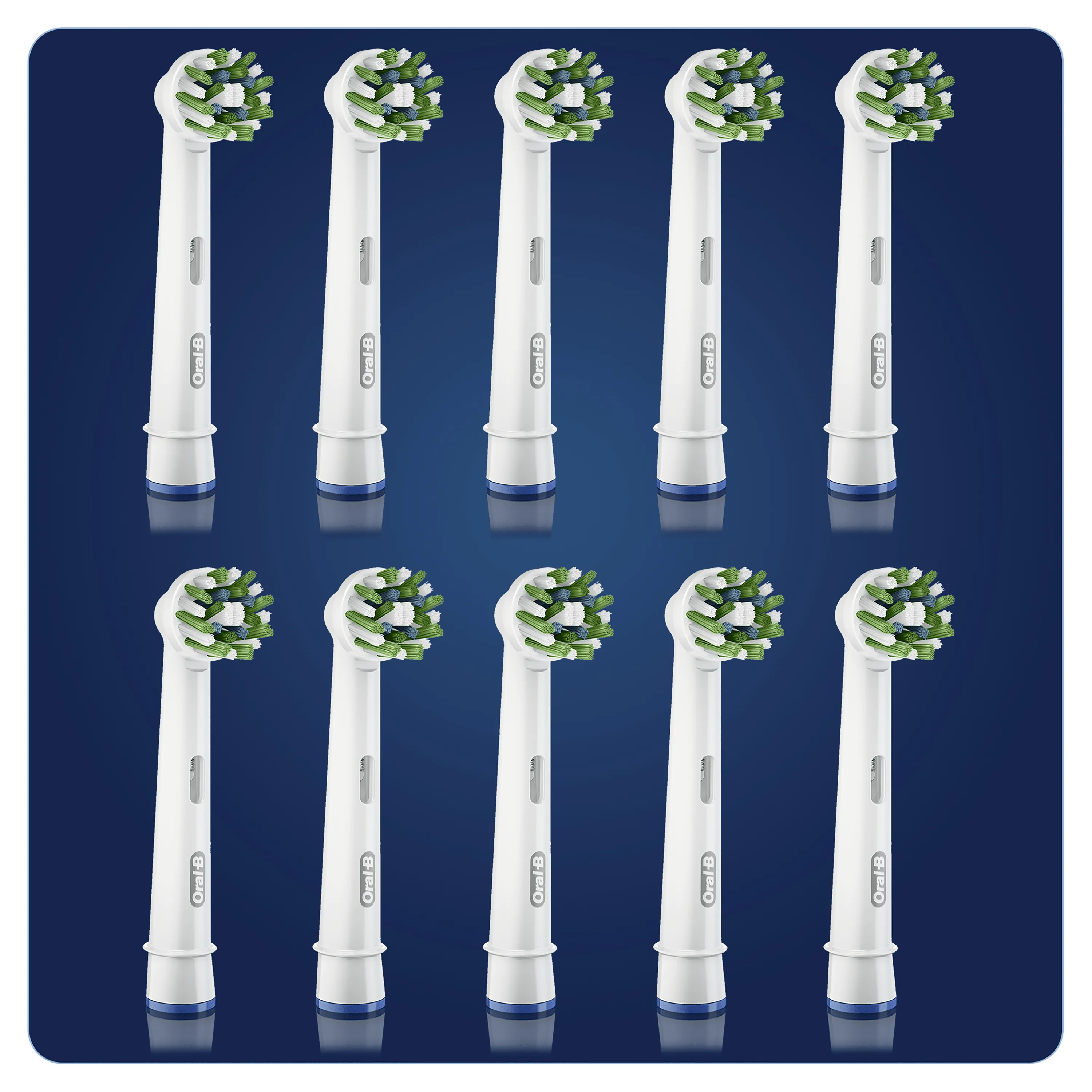 Oral-B CrossAction - borsthuvud, 10 st