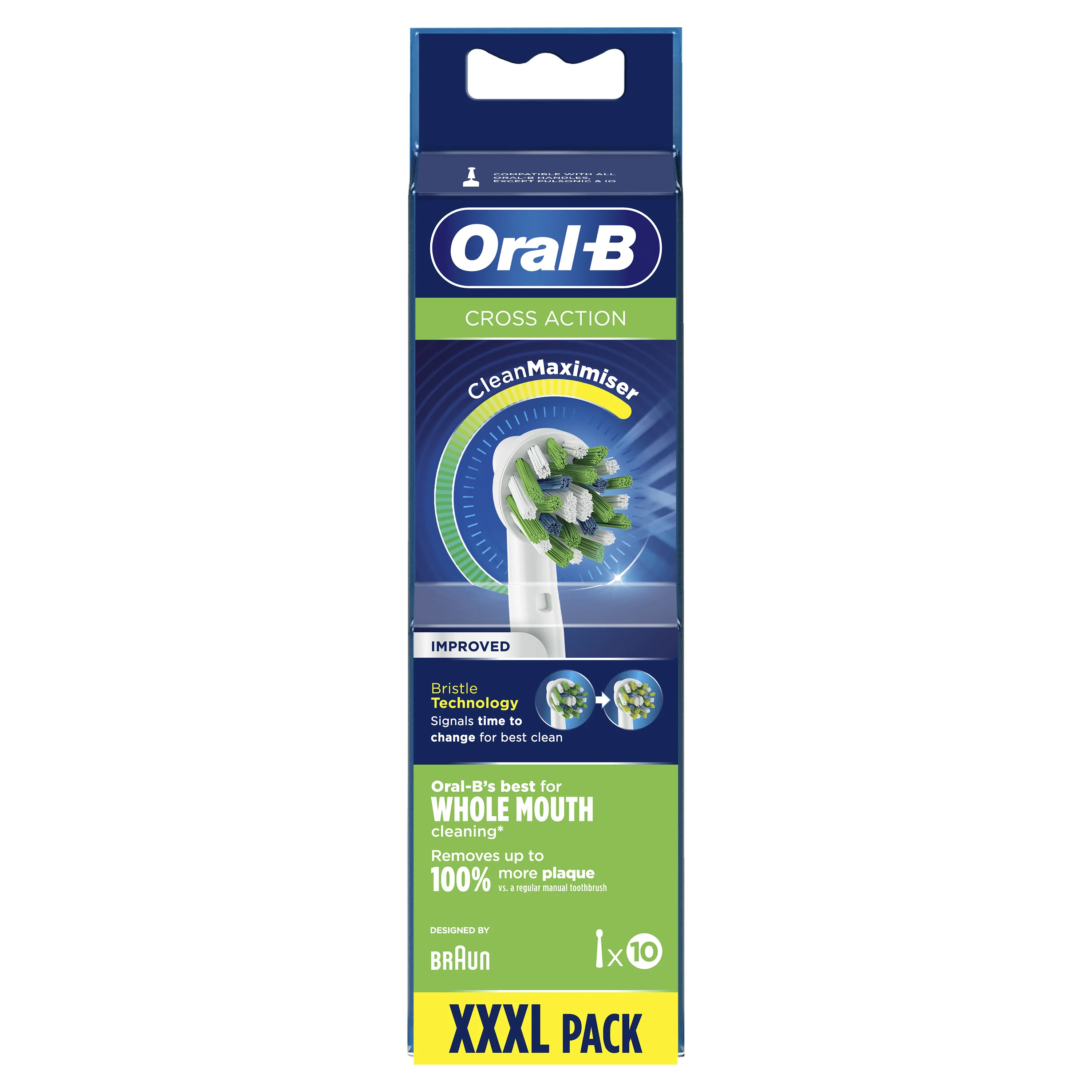 Oral-B CrossAction - borsthuvud, 10 st