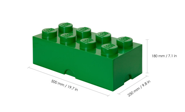 Room Copenhagen LEGO Storage Brick 8 green - RC40041734