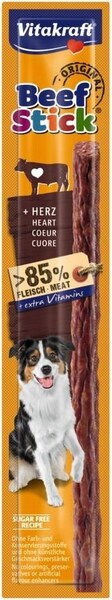 Vitakraft Beef Stick Beef Hearts, Adult, Senior, Sockerfri, 12 g