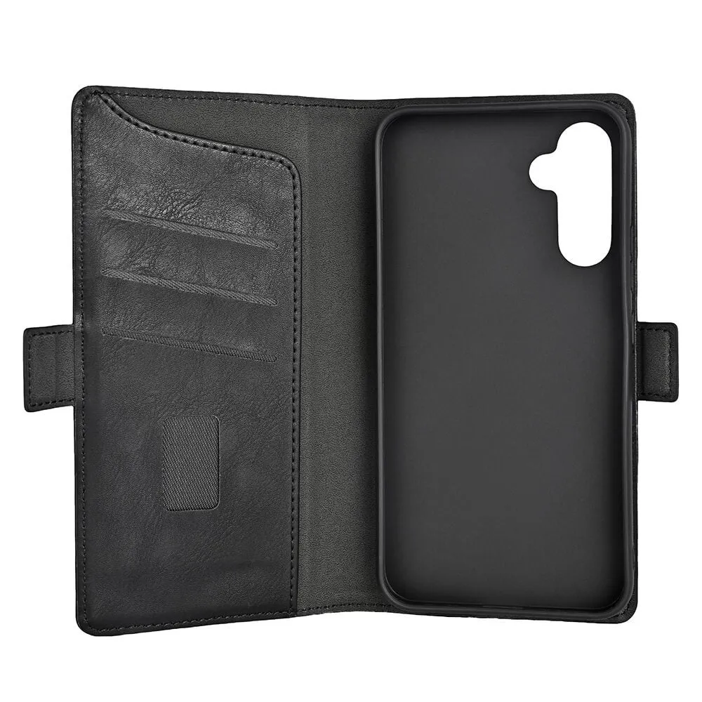 GEAR Wallet, Galaxy A34 5G -lompakkokotelo, Musta