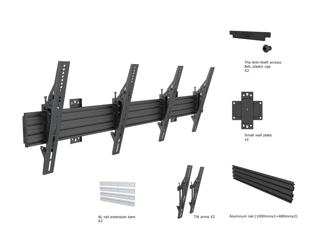M Wallmount Pro MBW2U Tilt Black