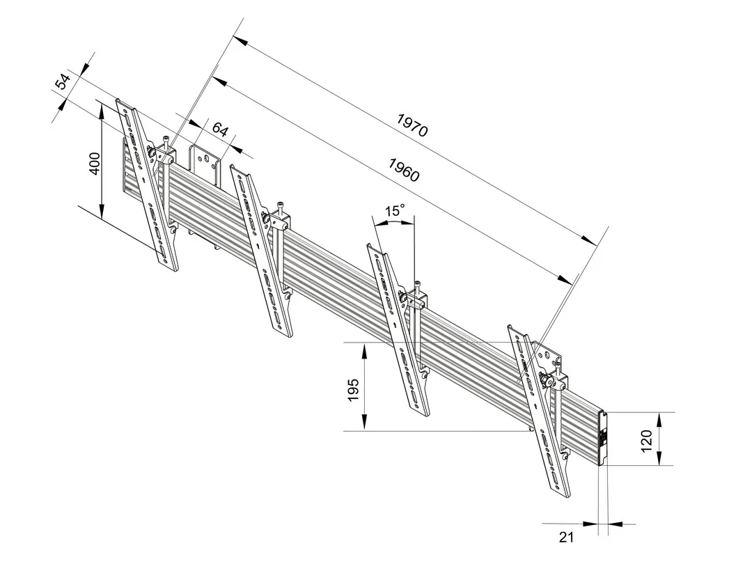 M Wallmount Pro MBW2U Tilt Black