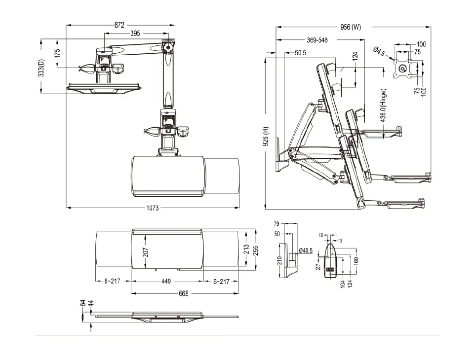 M Workstation Arm Single