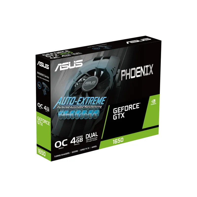 Asus GeForce GTX 1650 Phoenix Evo OC 4 Gt -näytönohjain