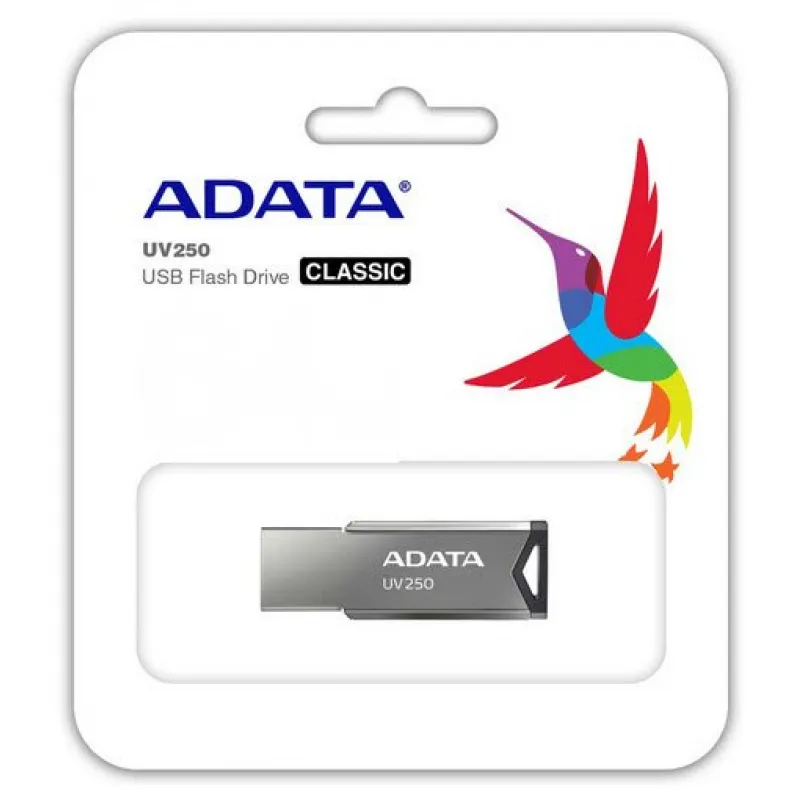 A-DATA UV250 USB 2.0 16 Gt -muistitikku, hopea